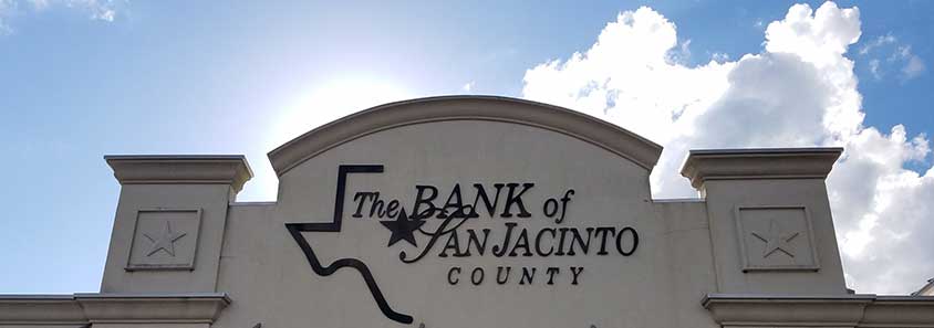 Bank of San Jacinto Sign